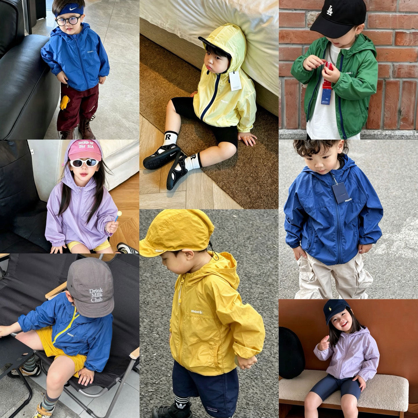 儿童连帽防晒衣男女童皮肤衣2026户外防风拉链外套机能风衣百搭潮