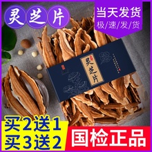 灵芝250g长白山赤灵芝野生特级切片纯龙芝紫灵芝片林芝灵芝茶正品