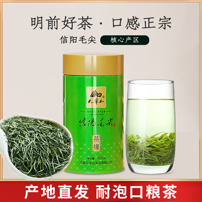 九华山茶叶2023新茶毛尖散装100g