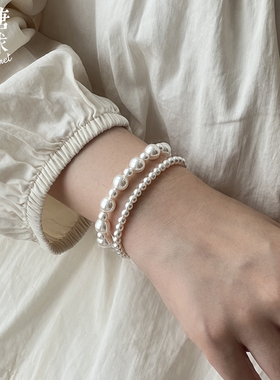 森糖星球施家珍珠金球磁铁扣手链