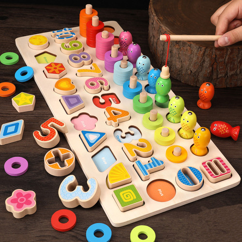 五合一对数板蒙氏早教趣味数学