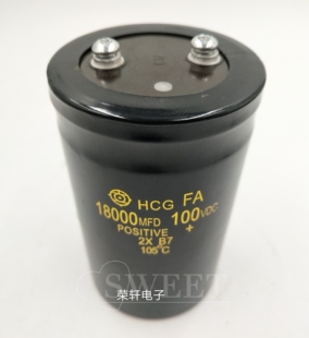 进口 100V22000UF 电解电容 50x105/120 可代替80V 63V 18000UF