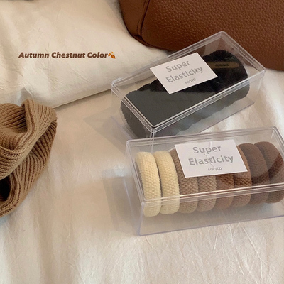 韩系百搭基础皮筋套盒