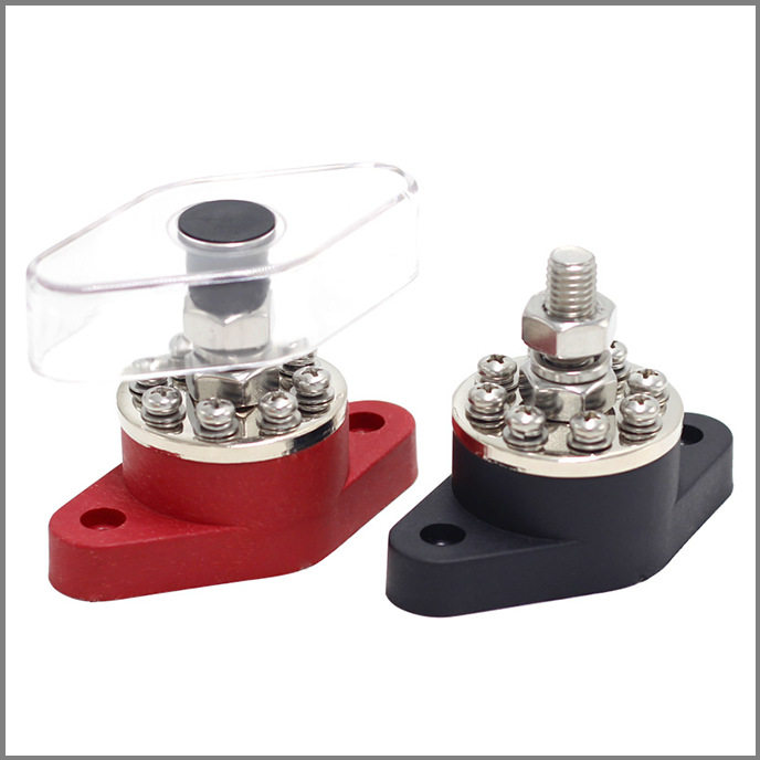 圆形改装房车游艇12V-48V通用汇流排M6M8M10螺柱螺丝接线端子,电子/电工,汇流排,淘宝优惠券,粉丝福利购,淘宝优惠卷