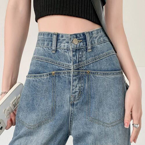 窄版拖地牛仔裤女夏季大码胖mm