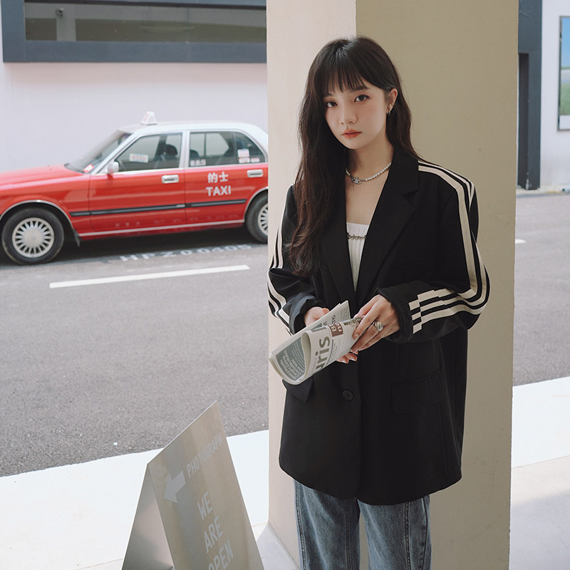 【新款】22秋主推！ 甜酷黑色西装外套 205A-8813-P120控178图片