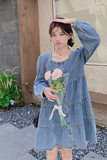 【新款】主推秋款！减龄牛仔娃娃裙205A-8815-P125控178，女装连衣裙，浙宝293