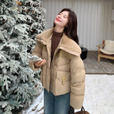 【新款】现货羊羔毛翻领短款羽绒服（90）293-2832-P330控498，女装羽绒服，浙宝293