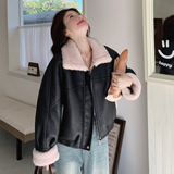 【新款现货】数据好皮毛一体皮衣羊羔毛外套293-2826-P175控268，女装短外套，浙宝293