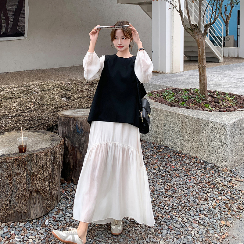 【新款】现货！法式西装裙马甲两件套293-101-P145控208,女装连衣裙,浙宝293