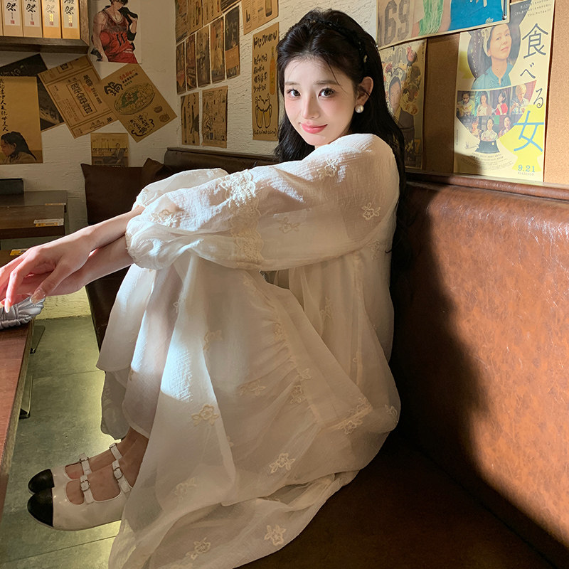 【春款现货】数据好！温柔风甜美刺绣连衣裙293-109-P125控178，女装连衣裙，浙宝293