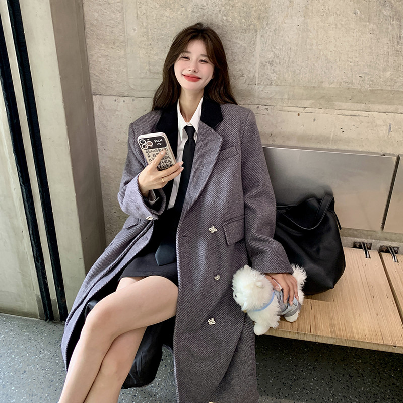 【档口现货】数据好韩系高级感毛呢大衣外套293-0121-P190控278,女装毛呢外套,浙宝293