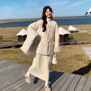 【新款】现货 新中式刺绣羽绒服（90绒）293-2823-P305-控458图片