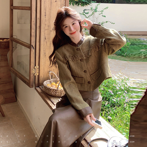 【春款现货】数据好 小香风流苏拼接PU皮套装 293-2530-P195控269，女装套装/套裙，浙宝293