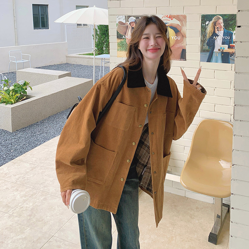 【新款】美拉德工装短风衣外套293-1101-P155控218,女装短外套,浙宝293