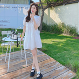 【档口现货】韩系甜美风设计感白色连衣裙205A-6619-P95控148，女装连衣裙，浙宝293