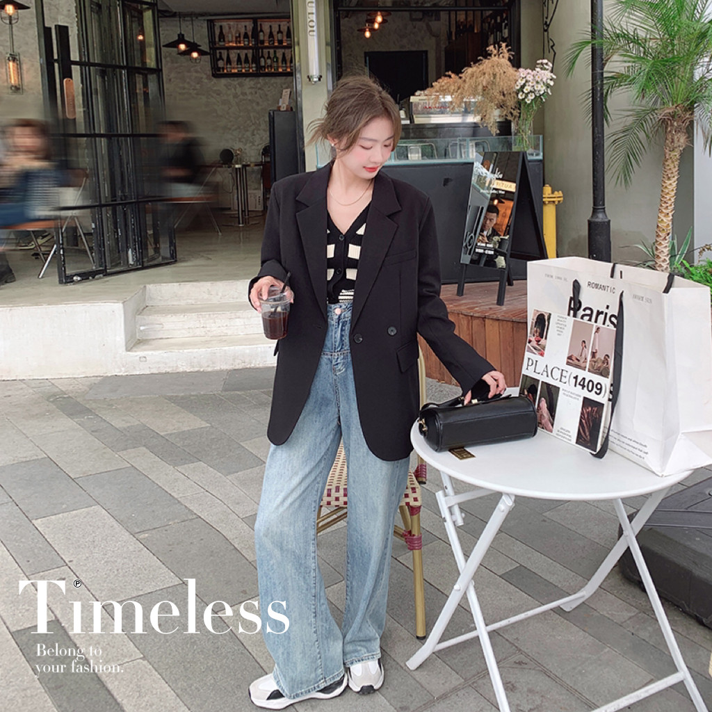 高级感港风休闲小西装外套女2025春装新款设计感气质百搭通勤西服图片
