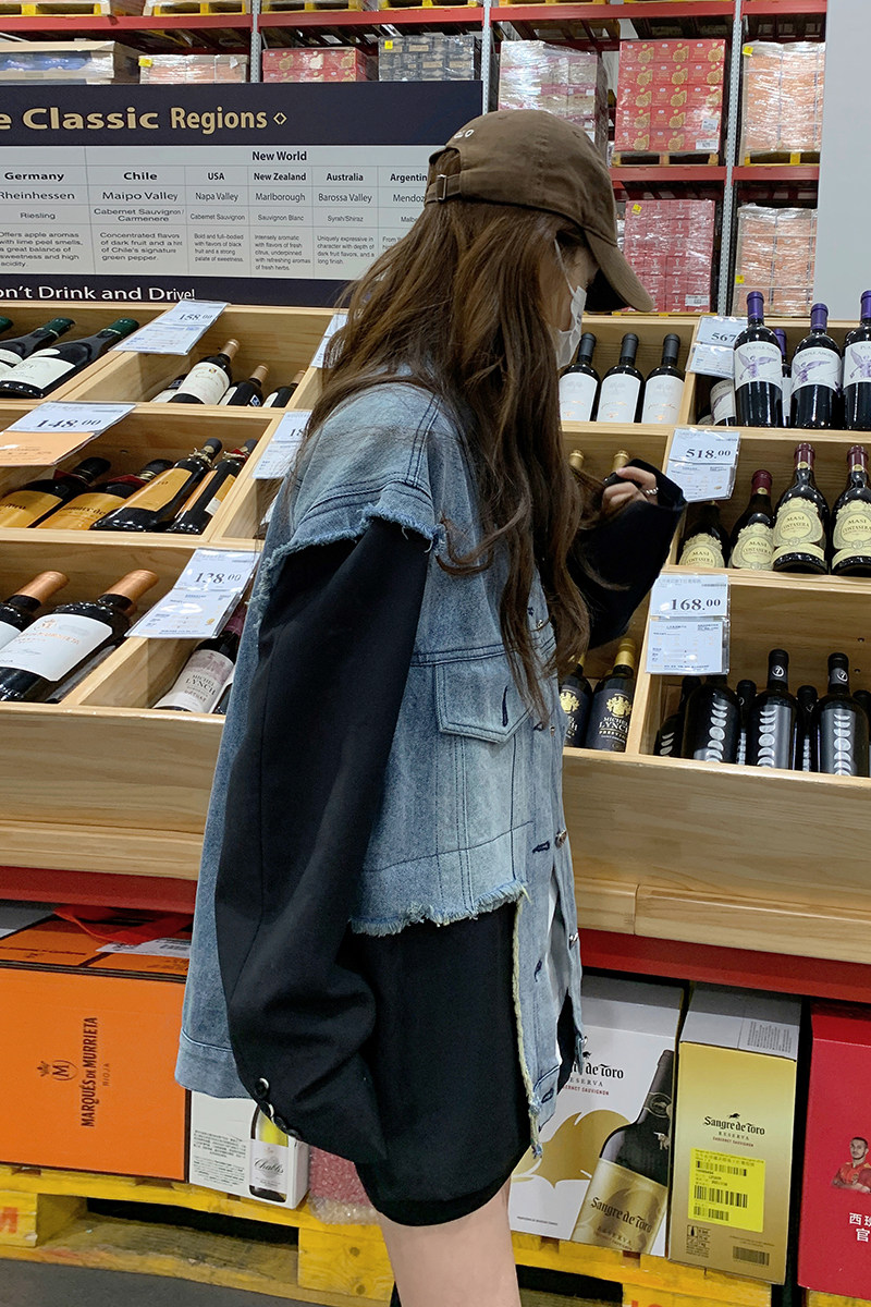【春装新款】主推款！重工拼接牛仔外套205A-2305-P150控208,女装短外套,浙宝293