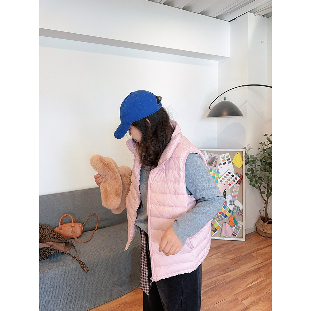 轻薄舒适显瘦立领羽绒马甲外搭