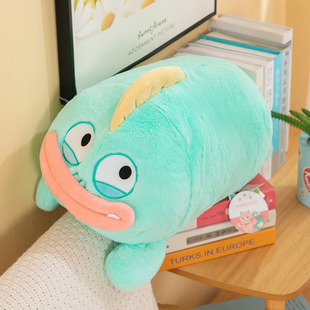 正版赛特嘟嘟东海鱼公仔卡通睡觉抱枕丑鱼汉顿玩偶夹腿布娃娃女生