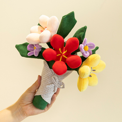 仿真花束纪念日礼物领证毛绒玩具