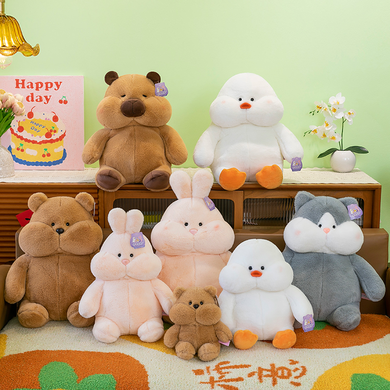 凯咪家族软乎乎卡皮巴拉公仔小狗