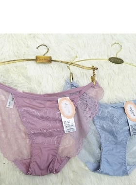 霞丹妮中腰性感蕾丝内裤女63760无痕舒适透气三角短裤三条包邮