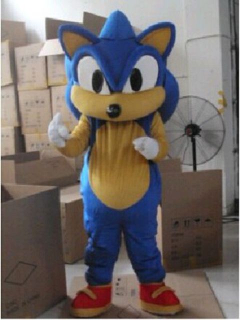 现货小刺猬卡通服装 动漫服装 人偶服装 道具演出服装 索尼克外贸