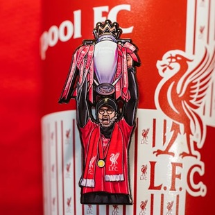 利物浦球迷纪念品之克洛普 欧冠 英超捧杯徽章