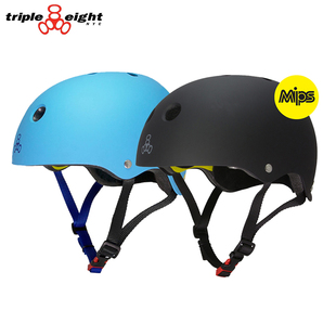 888滑板头盔MIPS科技轮滑陆冲骑行电动车安全帽 美国Triple eight