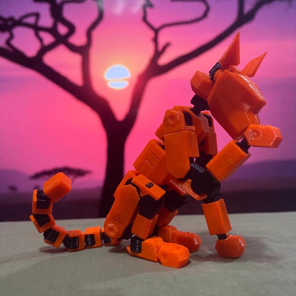 3D打印幸运13新款宠物狗超可动人偶坐骑猎犬积木益智拼装玩具男孩