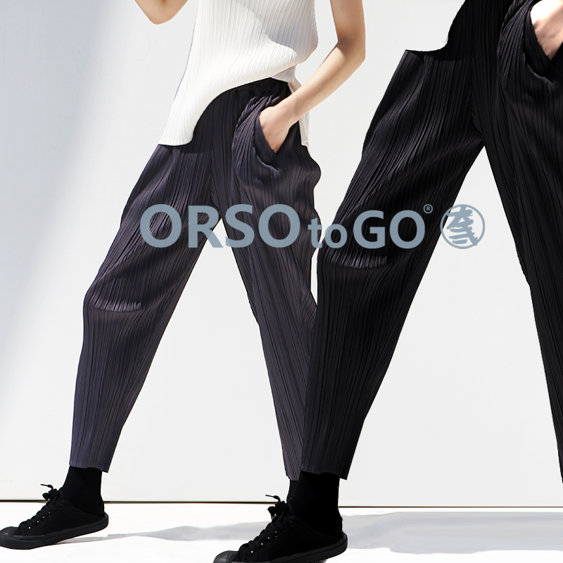 ORSOtogo褶皱休闲裤休闲裤