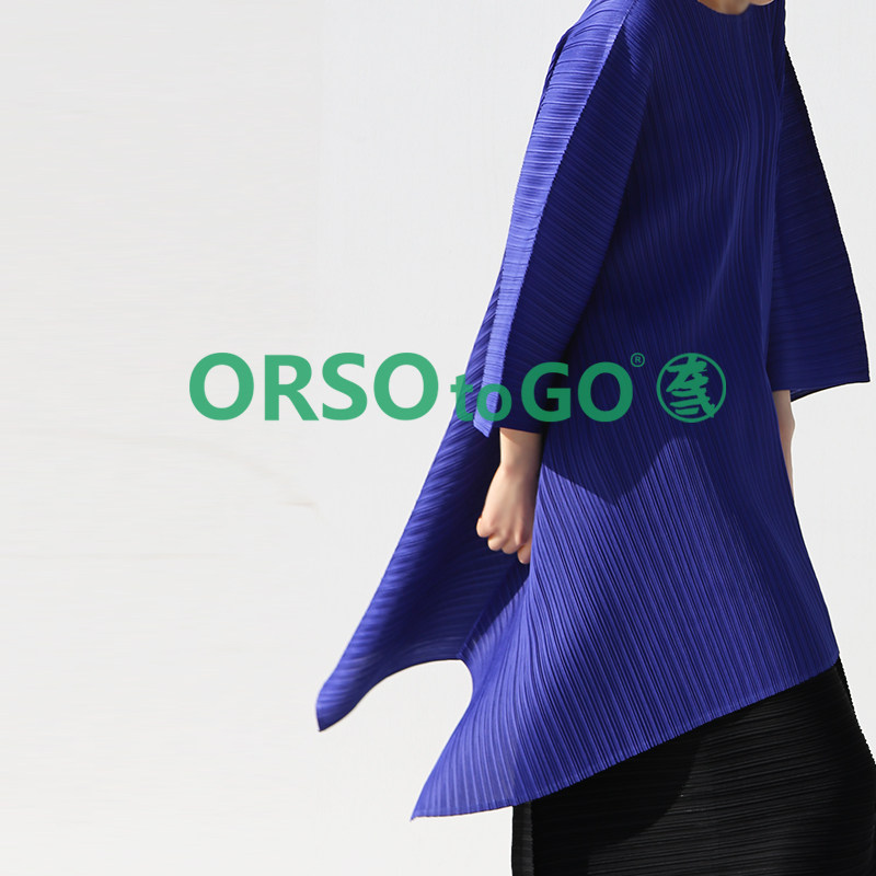 ORSO短袖女t恤夏圆领独特绝美设计感小众长款黑色打底衫气质显瘦