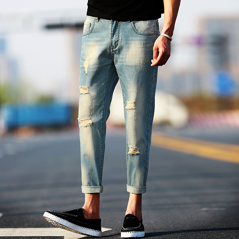 Jeans pour jeunesse Sarouel en coton pour printemps - Ref 1461660 Image 1