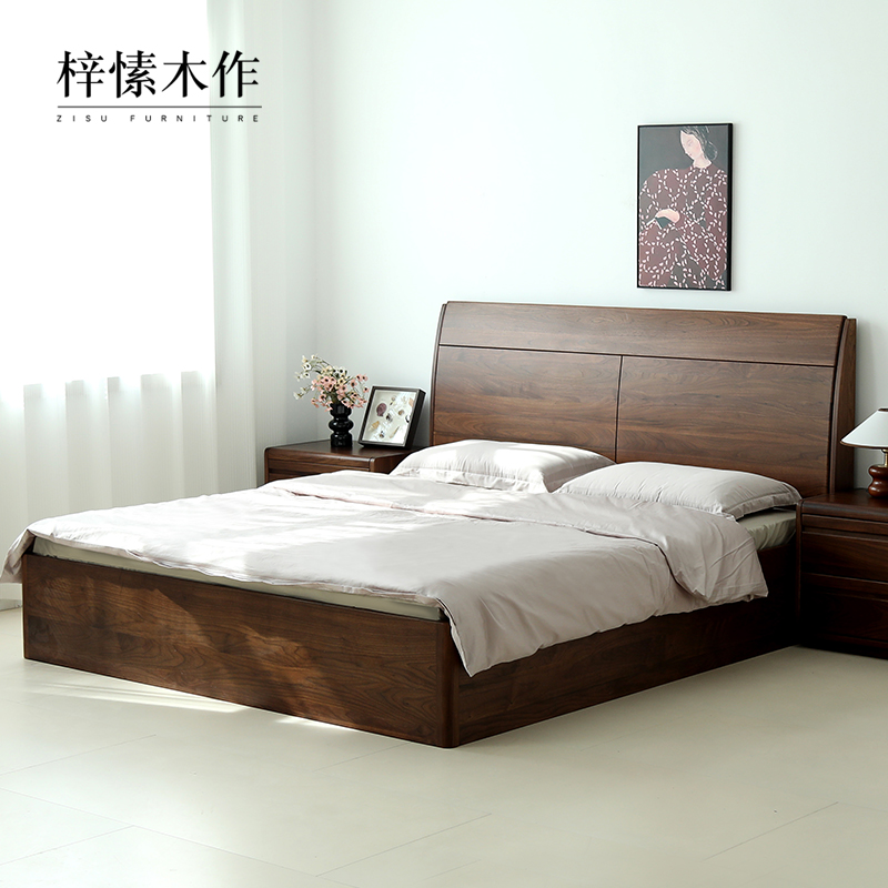 主卧原木家具1.8床北欧2人位