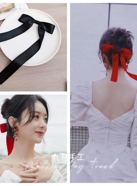 顶夹边夹文艺复古赵丽颖同款