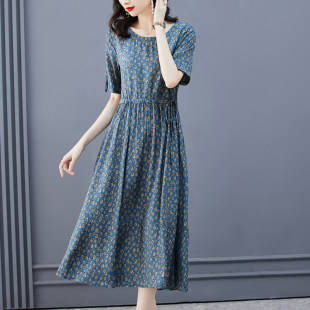 声雨竹品牌折扣真丝洋装 收腰显瘦气质高级感桑蚕丝裙 2025夏新款