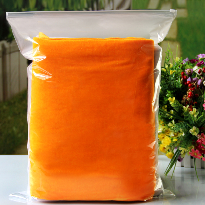 旺江南牌优质服装袋46*62*16透明/磨砂打包拉链收纳袋塑料袋10只