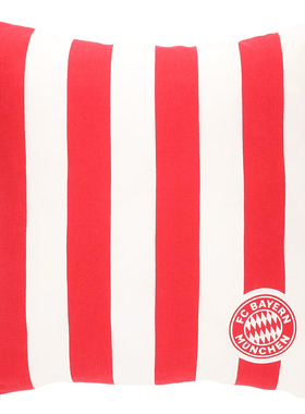 进口拜仁周边靠垫抱枕红白条纹夏季枕芯可取官方正品34986品德居