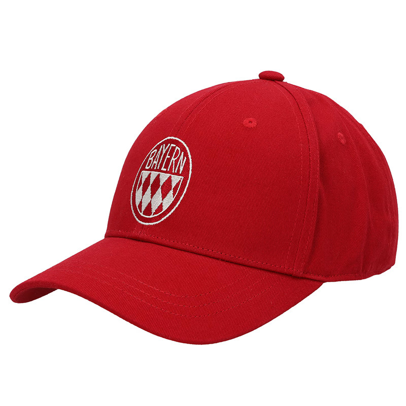 进口拜仁帽子复古logo红色弯卷檐棒球帽官方正品50235品德居现货