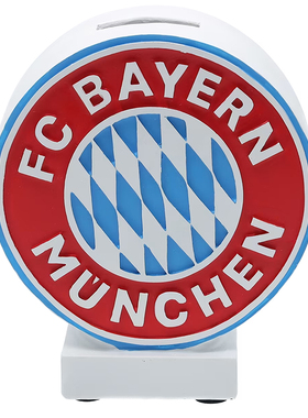 进口拜仁周边存钱罐logo加底座合成树脂摆件官方正品34974品德居