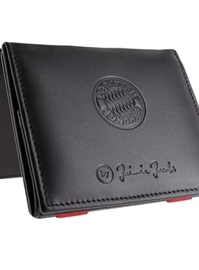 进口拜仁周边手工钱包超薄魔法真皮有零钱袋官方正品32838品德居