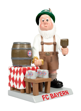 进口拜仁周边花园侏儒啤酒节哥布林打酒摆件官方正品35239品德居