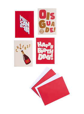 进口拜仁周边贺卡套装生日节日庆祝祝福卡片官方正品33771品德居