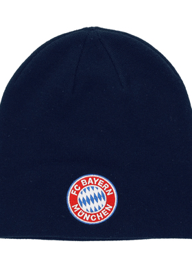 进口拜仁帽子刺绣logo深蓝针织冷帽成人官方正品54080品德居现货