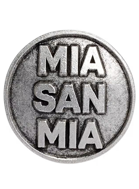 进口拜仁周边徽章别针形MiaSanMia胸针官方正品31049品德居