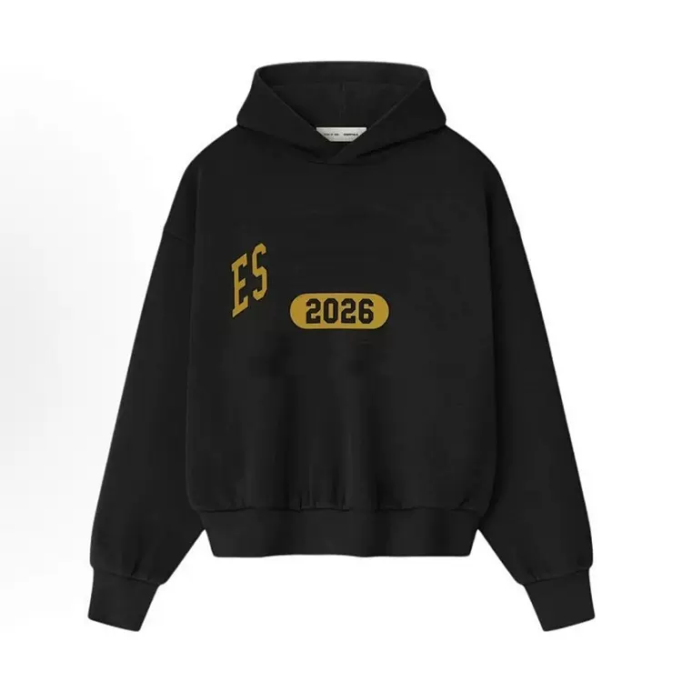 FW26  Holiday 2026 CLASSIC HOODIE 简约休闲舒适连帽卫衣  颜色：复古黑  烟雾灰 尺码:XS-XL  811