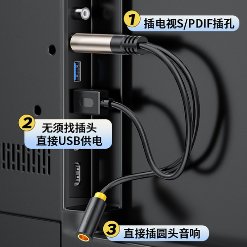 直连电视机连接音响/功放