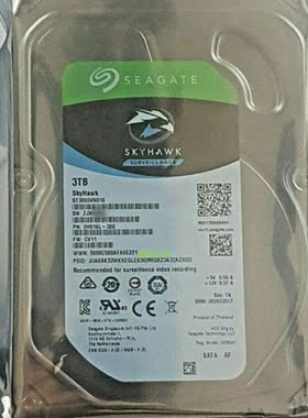 希捷 ST3000VX010    监控硬盘3TB安防监控录像机存储SATA接口