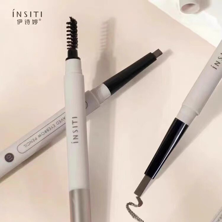 INSITI/伊诗婷浪漫复刻极细眉笔鸭嘴笔芯栗茶棕灰不易晕持久6610